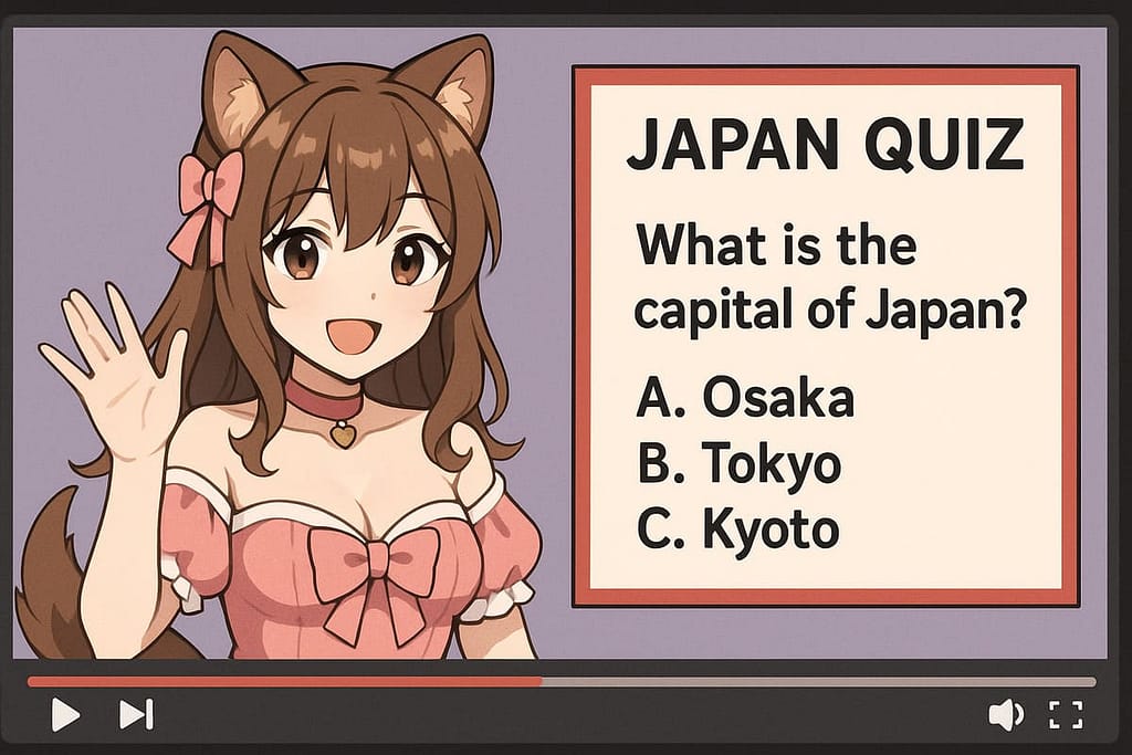 日本紹介テンプレを使うVtuberの英語配信テクニック