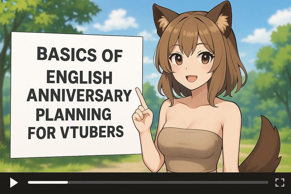Vtuber活動に取り入れる英語の記念日企画の基本