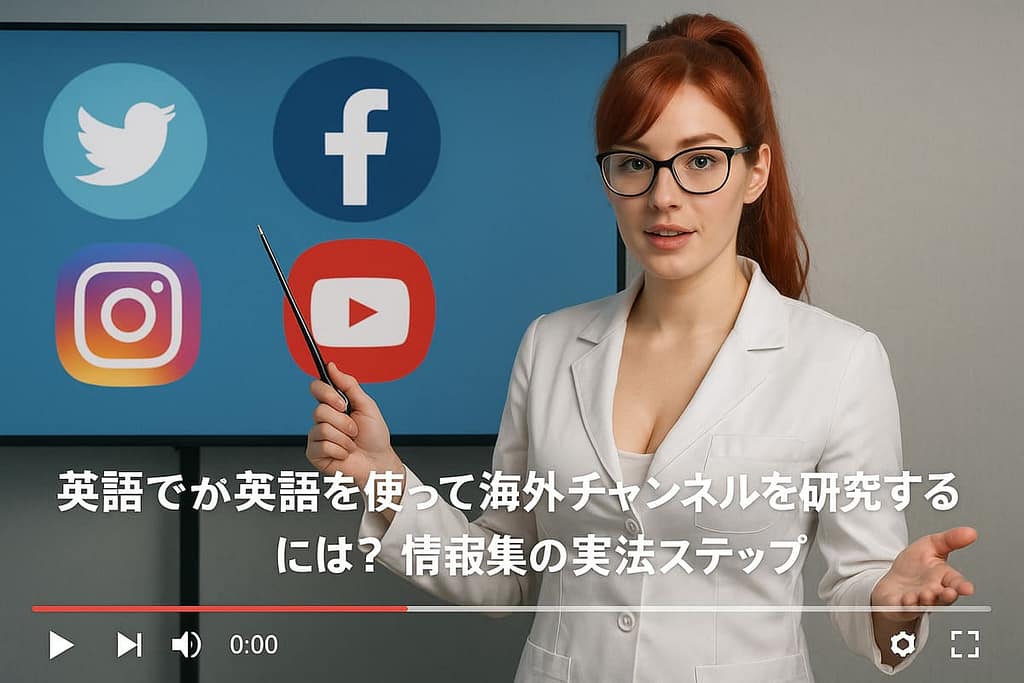 YouTuberが英語を使って海外チャンネルを研究するには?情報収集の工夫