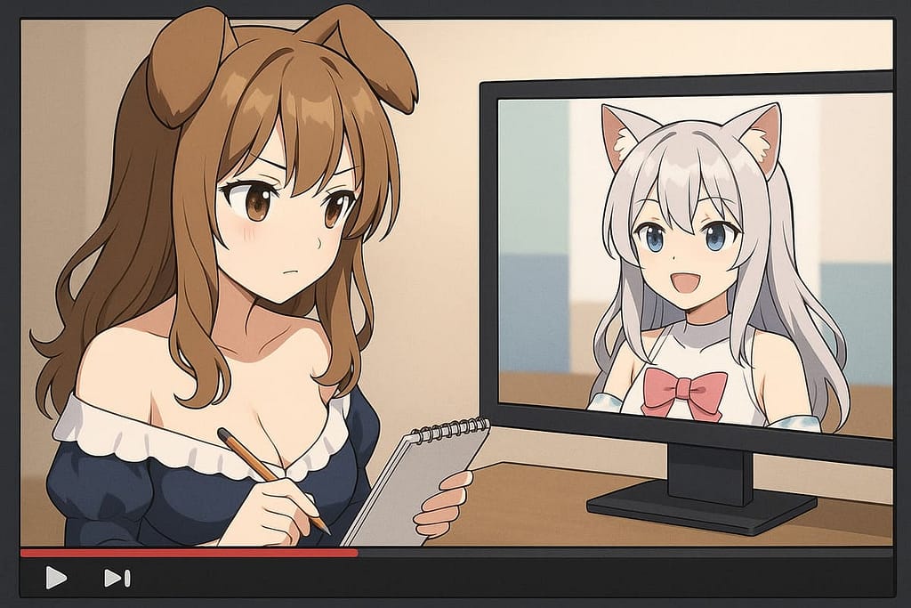 英語で配信するVtuberのライバル分析