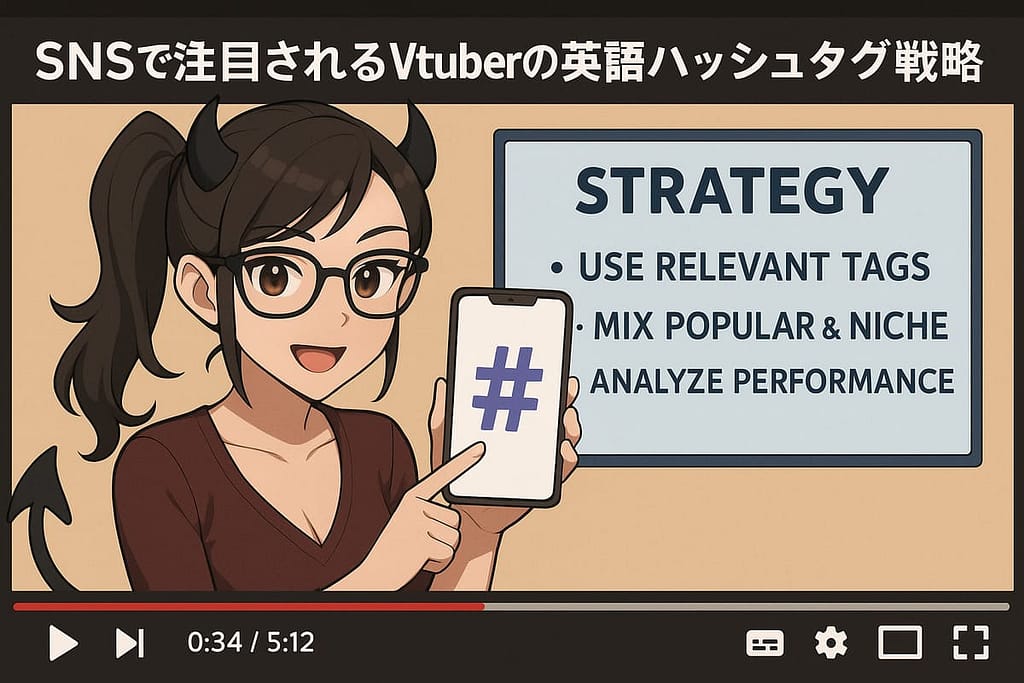 SNSで注目されるVtuberの英語ハッシュタグ戦略