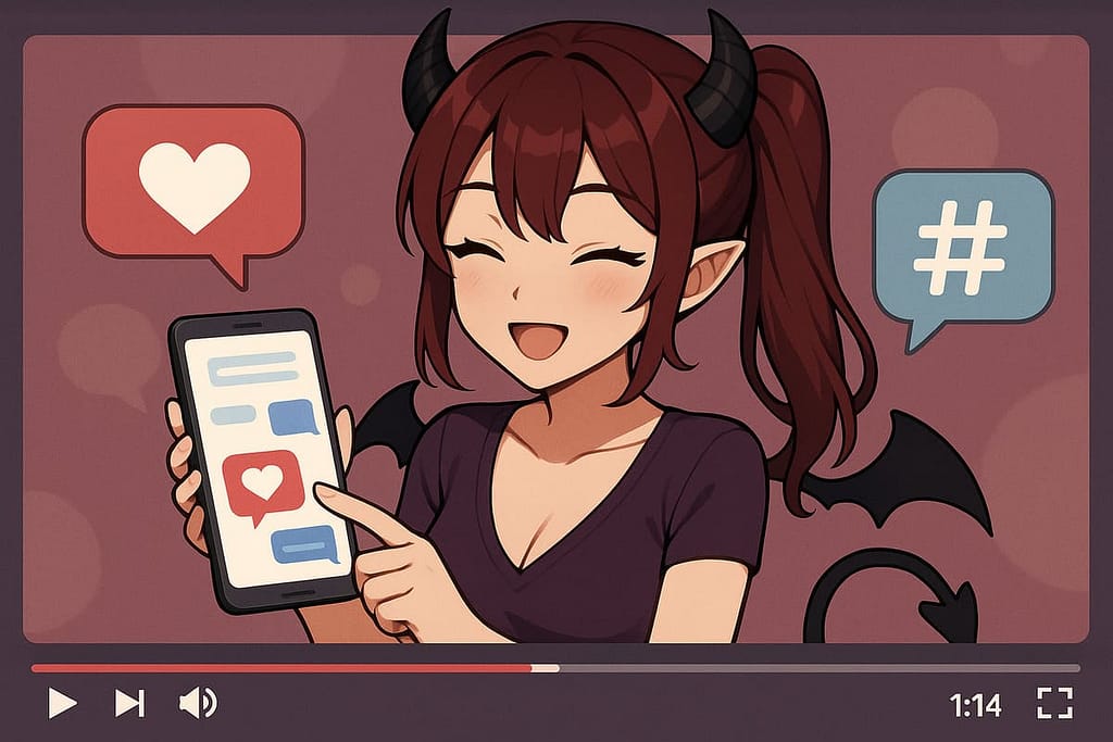 Vtuberが英語のハッシュタグで視聴者と交流する工夫