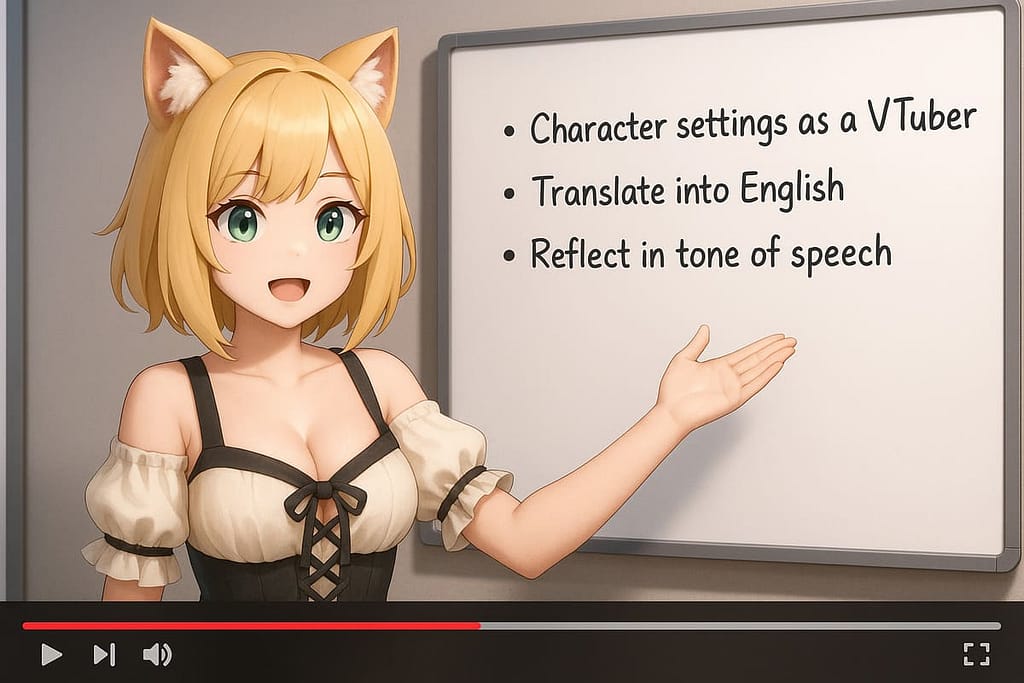 まとめ:Vtuberとしてのキャラ設定を英語化し口調に反映する工夫