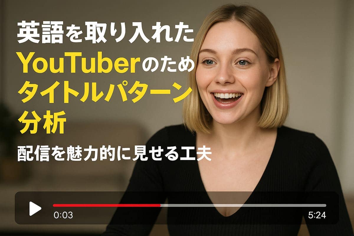 Youbuerの配信のタイトルパターン分析