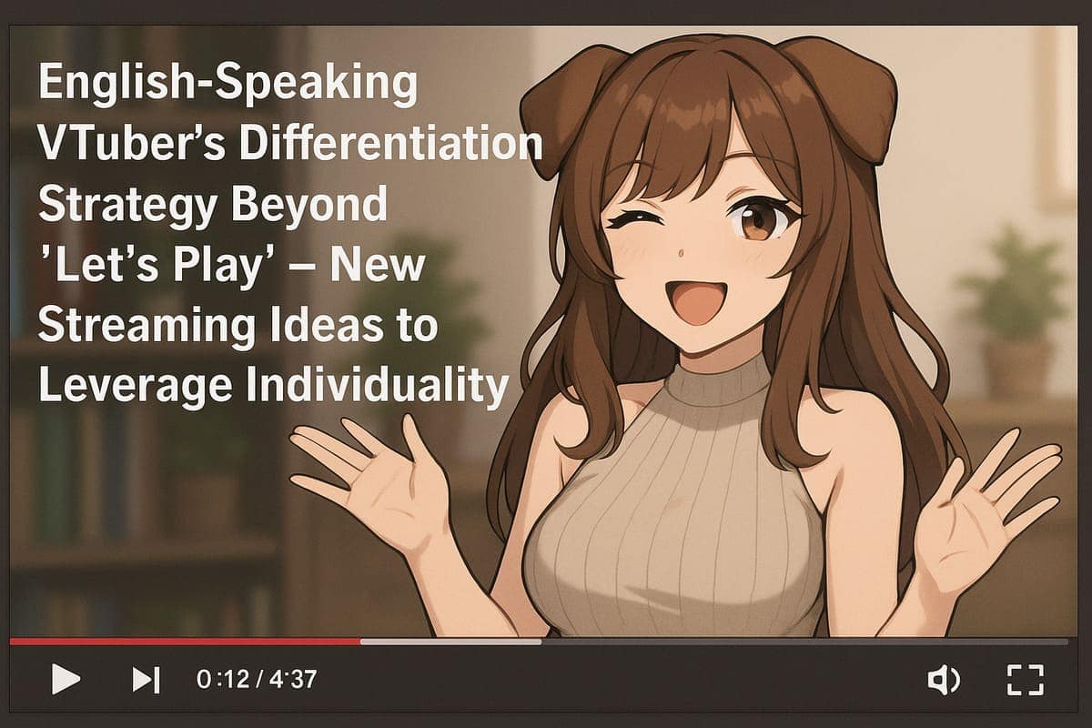 英語で話すVtuberの“ゲーム実況以外”における差別化戦略｜個性を生かす新しい配信アイデア