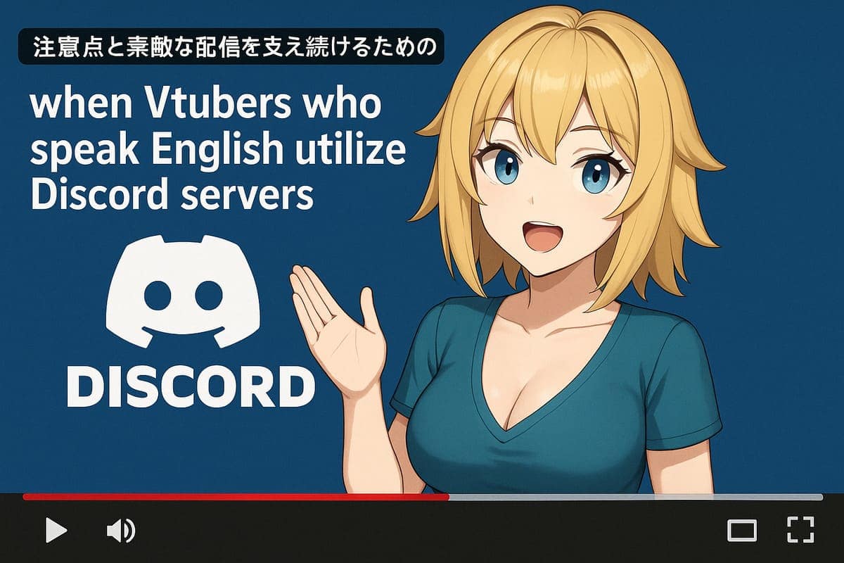 英語で話すVtuberがDiscordサーバーを活用するときの注意点と素敵な配信を支え続けるための工夫