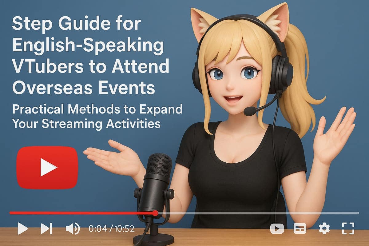 英語を使うVtuberが海外イベントに参加するためのステップガイド｜配信活動を広げる実践法