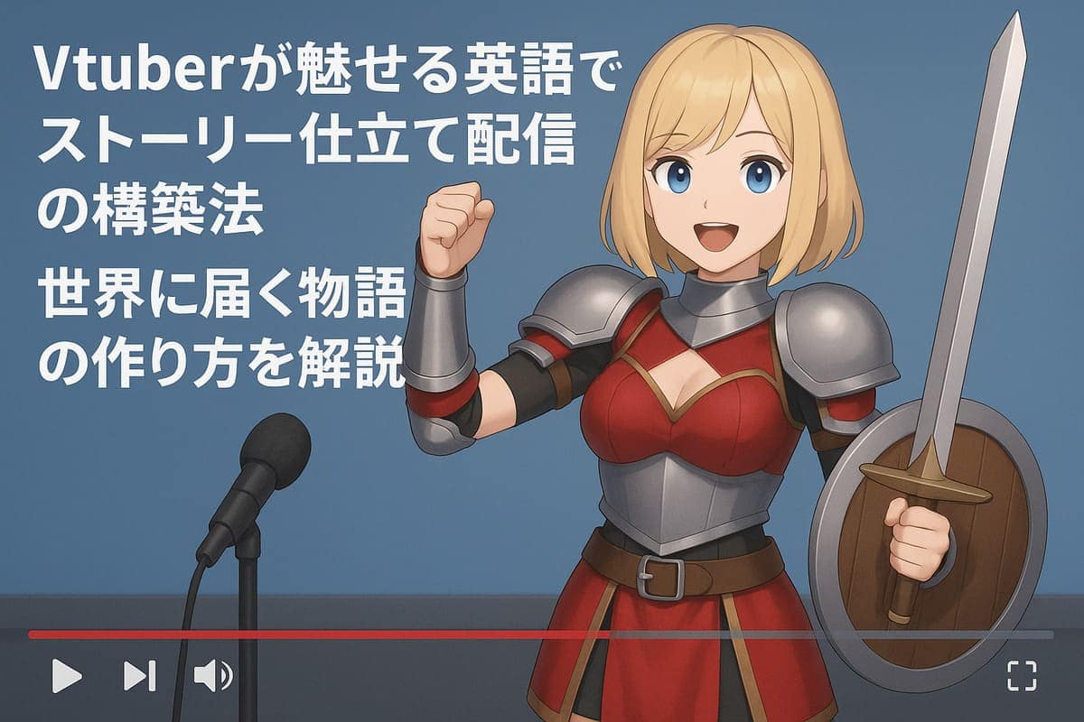 Vtuberが魅せる英語でのストーリー仕立て配信の構築法｜世界に届く物語の作り方を解説