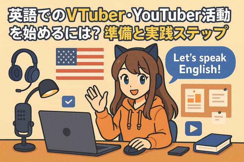 第2章:英語でのVTuber・YouTuber活動を始めるには?準備と実践ステップ