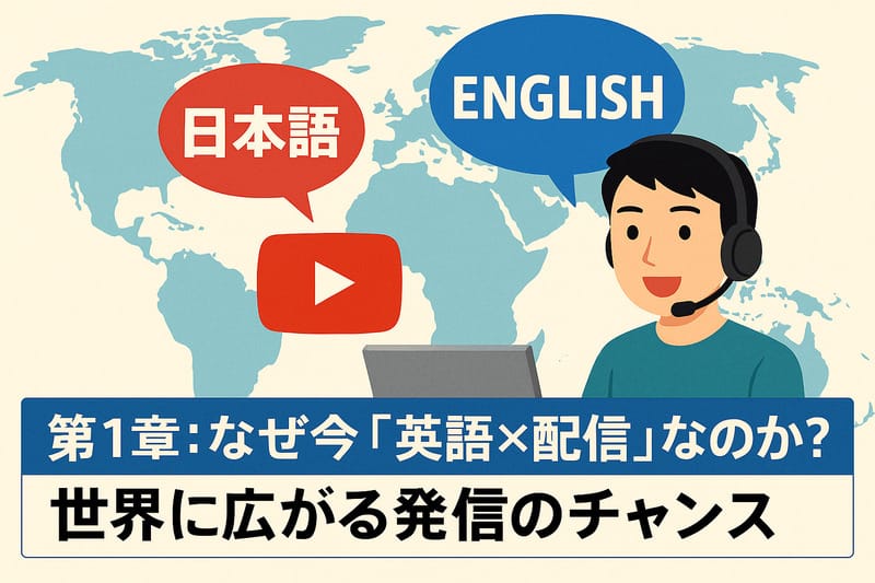 第1章:なぜ今「英語×配信」なのか?世界に広がる発信のチャンス