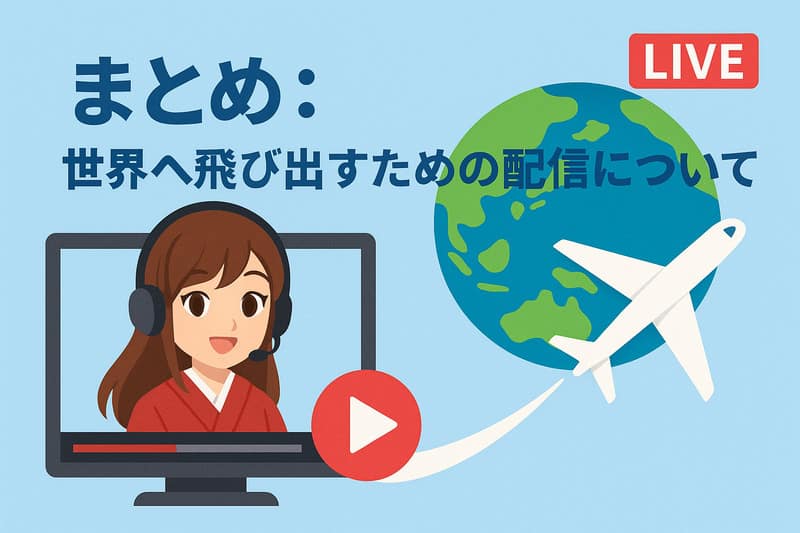 まとめ:世界へ飛び出すための配信について