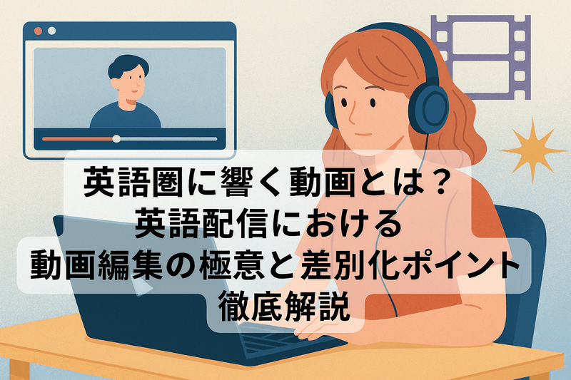 英語圏に向けた動画編集