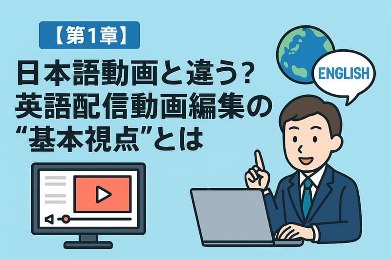 【第1章】日本語動画と違う？英語配信動画編集の“基本視点”とは