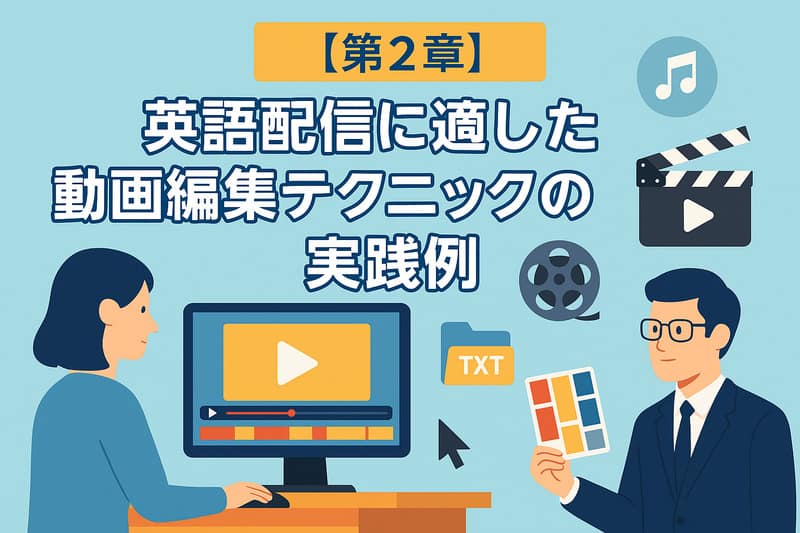 【第2章】英語配信に適した動画編集テクニックの実践例