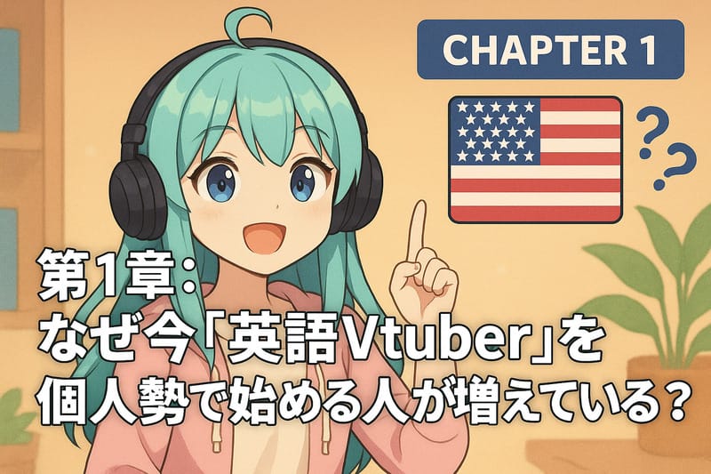 第1章:なぜ今「英語Vtuber」を個人勢で始める人が増えているのか?