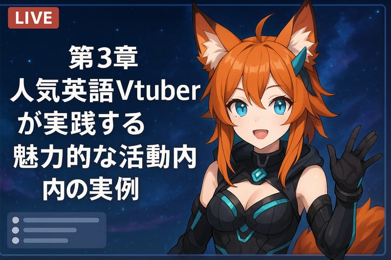 第3章:人気英語Vtuberが実践する魅力的な活動内容の実例