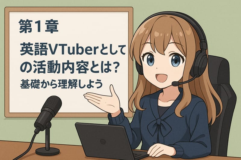 第1章:英語Vtuberとしての活動内容とは?基礎から理解しよう
