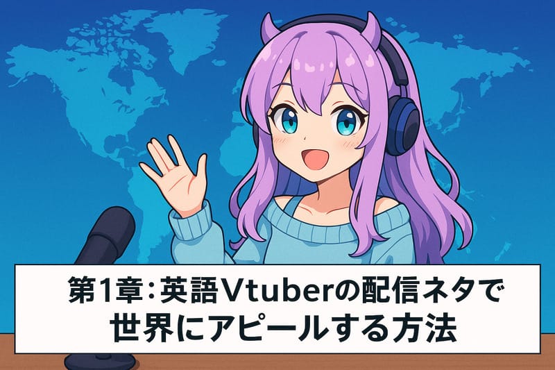 第1章：英語Vtuberの配信ネタで世界にアピールする方法
