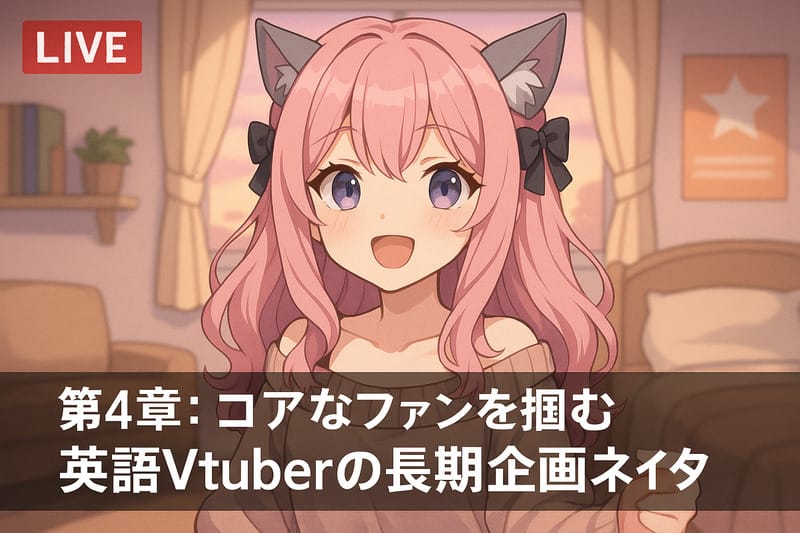 第4章:コアなファンを掴む英語Vtuberの長期企画ネタ