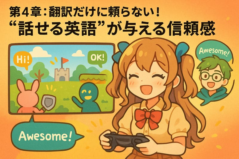 第4章:翻訳だけに頼らない!“話せる英語”が与える信頼感