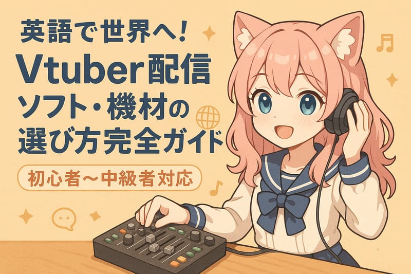 世界へ羽ばたく英語Vtuberの機材準備