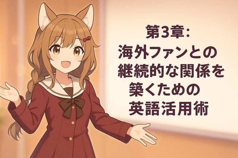 第3章:海外ファンとの継続的な関係を築くための英語活用術