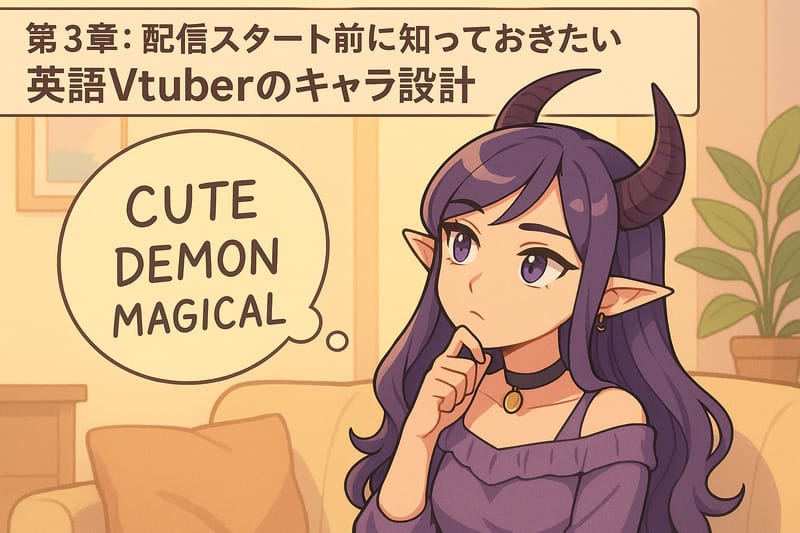 第3章:配信スタート前に知っておきたい英語Vtuberのキャラ設計
