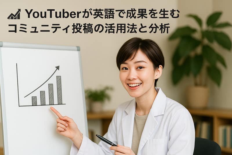 📈 YouTuberが英語で成果を生むコミュニティ投稿の活用法と分析