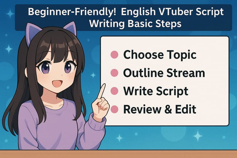 初心者でも安心!英語Vtuberスクリプトの作り方基本ステップ