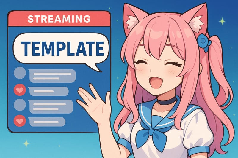 英語Vtuberが使える便利なスクリプトテンプレート紹介