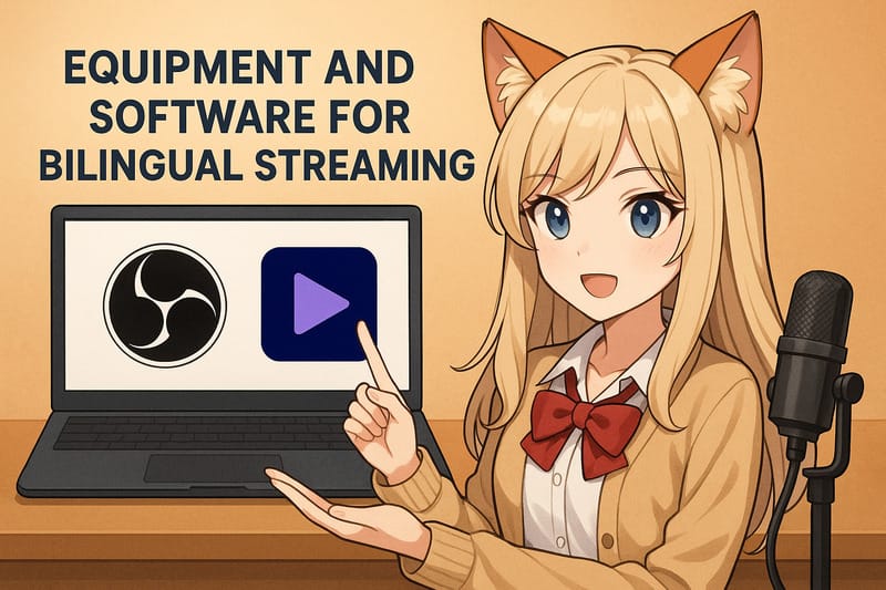 バイリンガル配信を支える機材とソフトの選び方