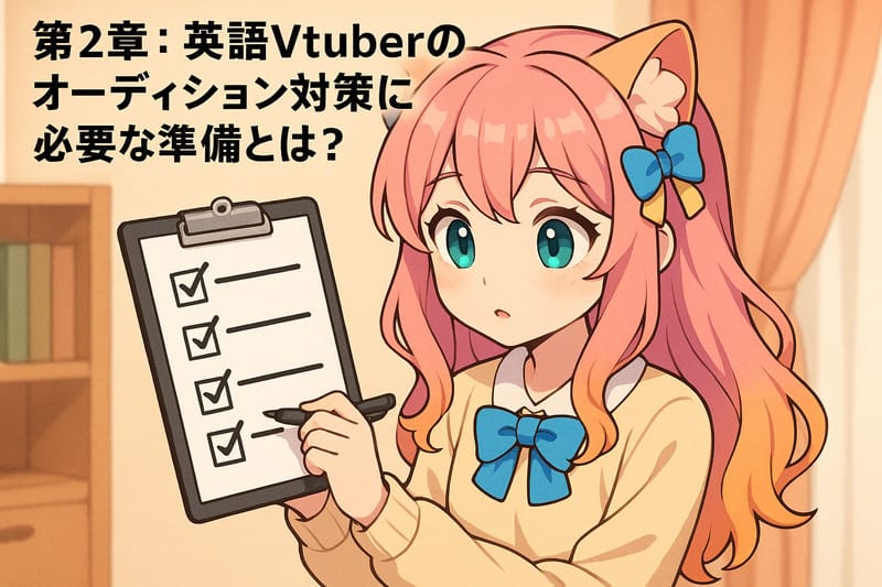 第2章:英語Vtuberのオーディション対策に必要な準備とは?