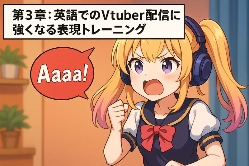 第3章:英語でのVtuber配信に強くなる表現トレーニング