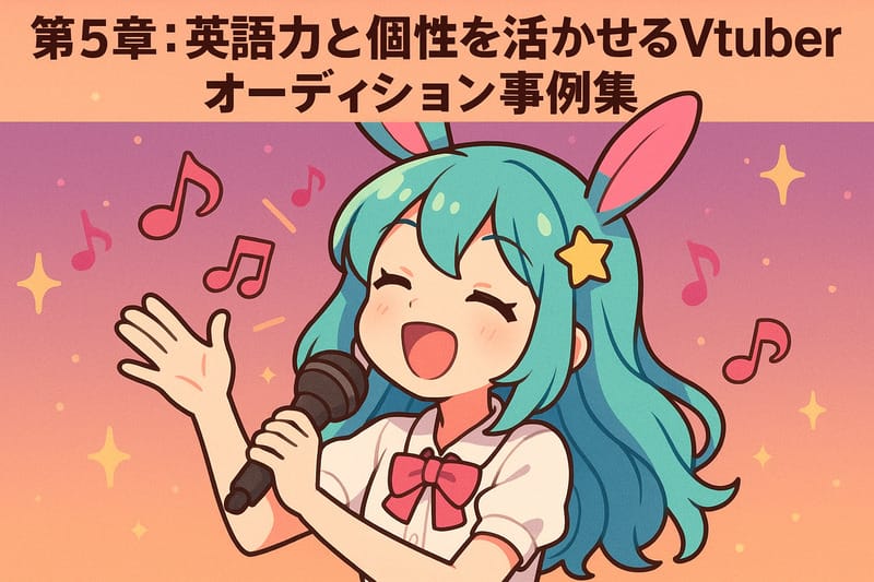 第5章:英語力と個性を活かせるVtuberオーディション事例集