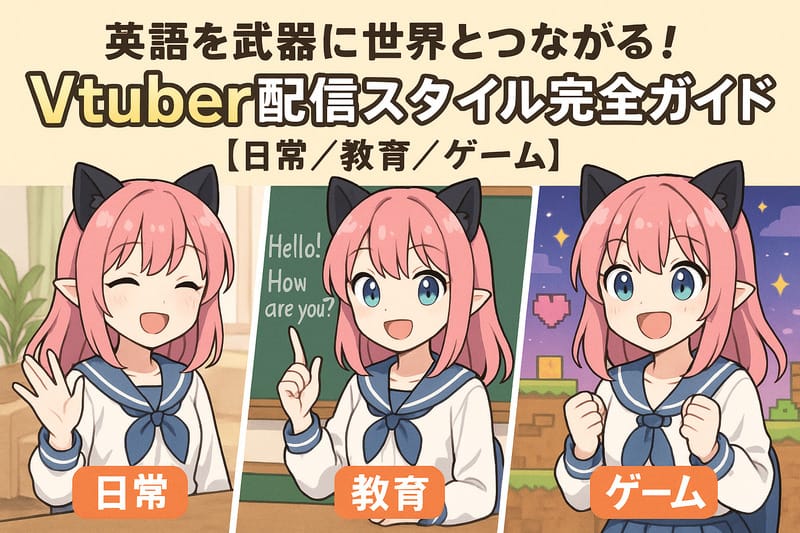 英語Vtuberの配信スタイル