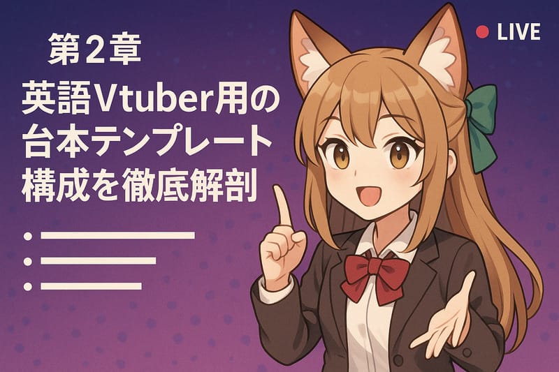 第2章:英語Vtuber用の台本テンプレート構成を徹底解剖