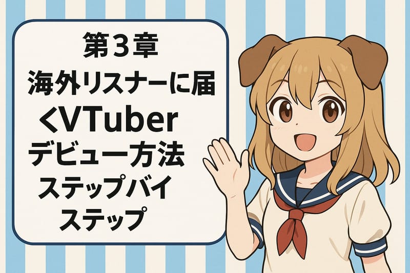 第3章:海外リスナーに届くVTuberデビュー方法ステップバイステップ