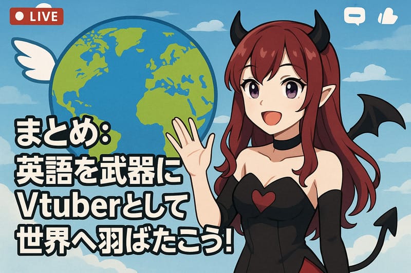 まとめ:英語を武器にVtuberとして世界へ羽ばたこう!